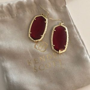 Kendra Scott Elle Drop Earrings - Ruby
